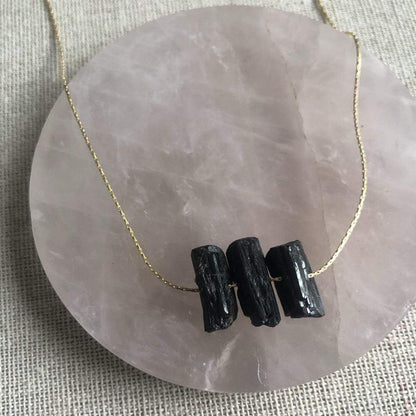 Black tourmaline necklace