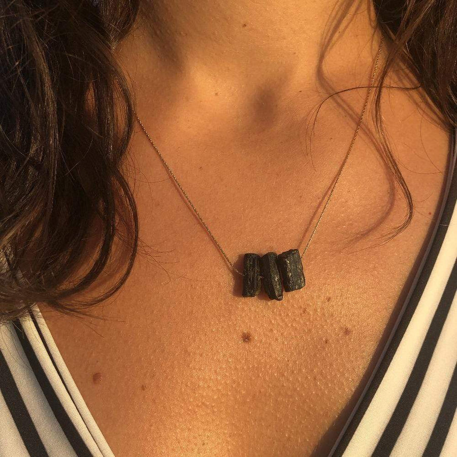 Black tourmaline necklace