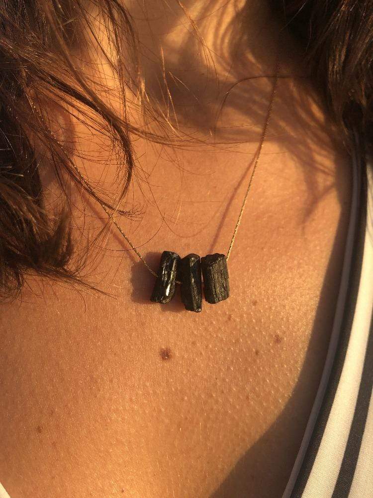 Black tourmaline necklace