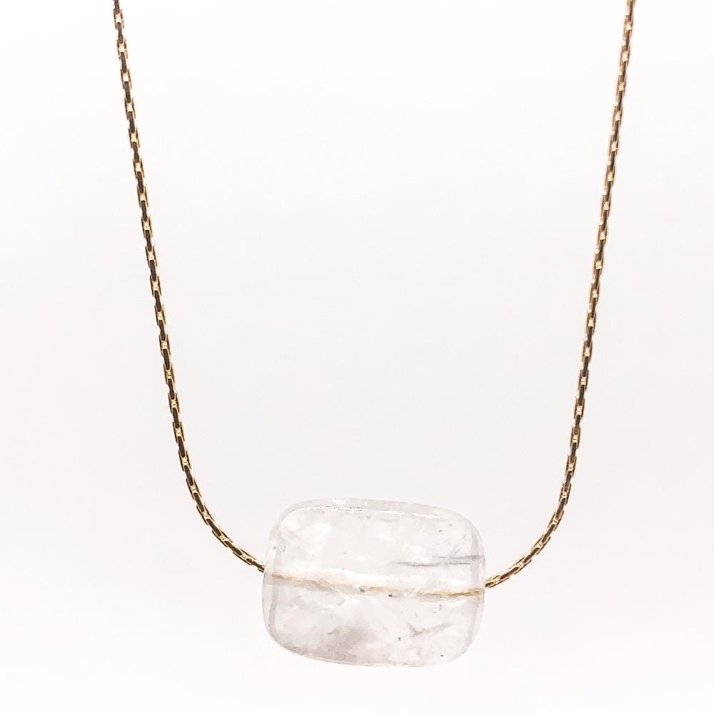 Clear quartz necklace
