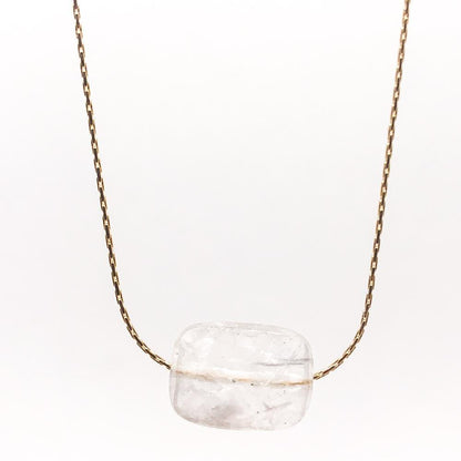 Clear quartz necklace