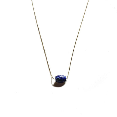 Lapis lazuli necklace gold
