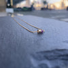 Mi Cielo London Necklace Gold filled 14k Gold Ruby Duo Disks necklace