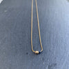 Gold Sapphire necklace Duo Disks