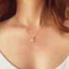 Rose quartz and star necklace