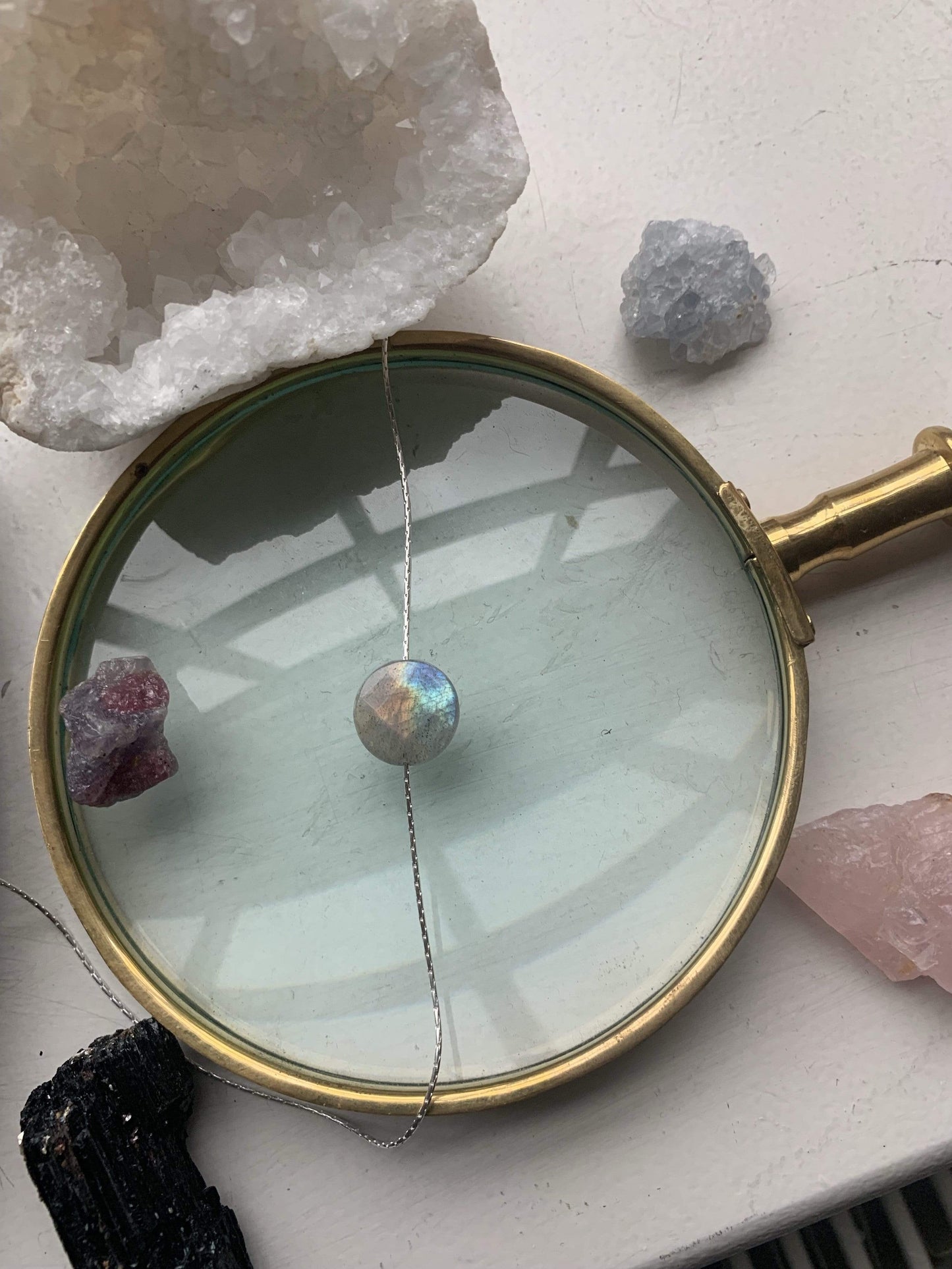 Labradorite necklace in sterling silver